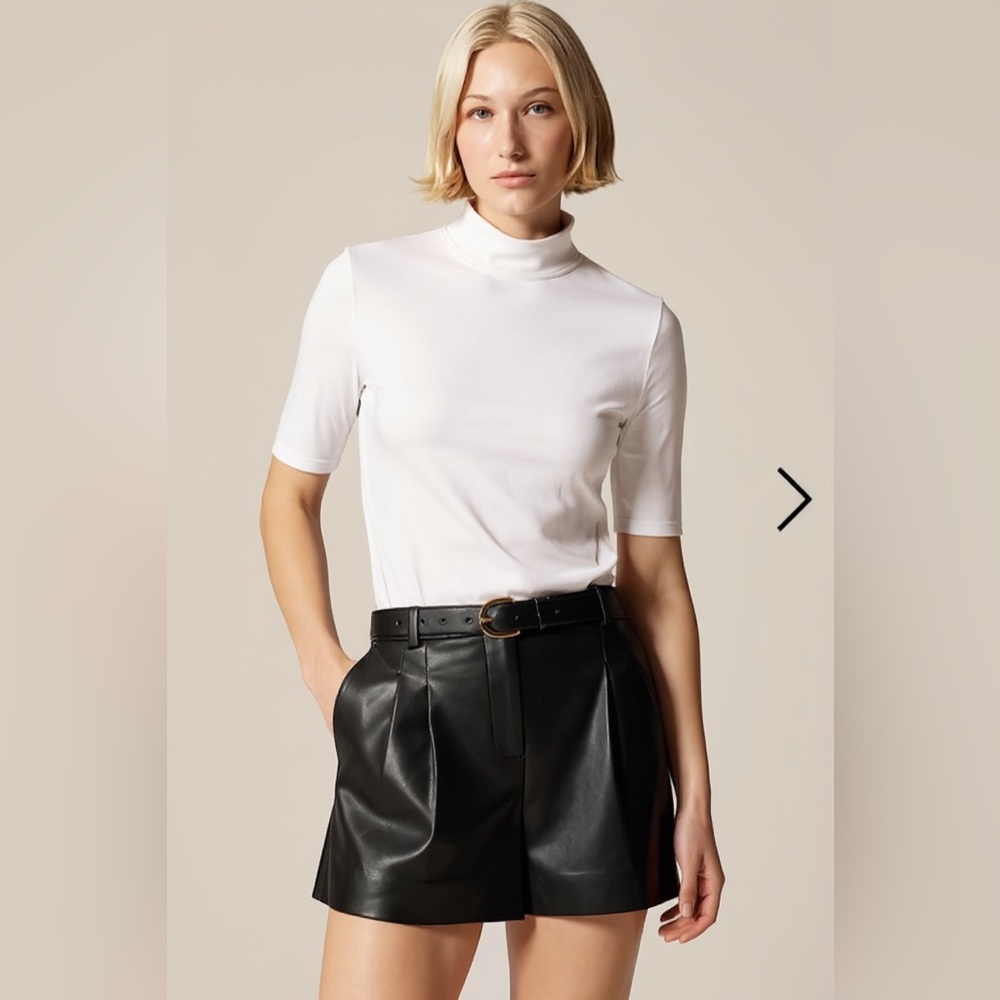 NWT J.Crew Mock Neck Elbow Sleeve Shirt